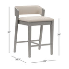 Carson Carrington Jugas Non-swivel Counter Height Stool