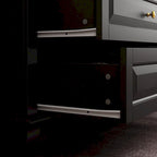 9-Drawer Dresser with Solid Wood Legs Chest Of Drawers Lacquer Console