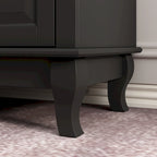 9-Drawer Dresser with Solid Wood Legs Chest Of Drawers Lacquer Console
