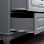 9-Drawer Dresser with Solid Wood Legs Chest Of Drawers Lacquer Console