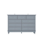 9-Drawer Dresser with Solid Wood Legs Chest Of Drawers Lacquer Console