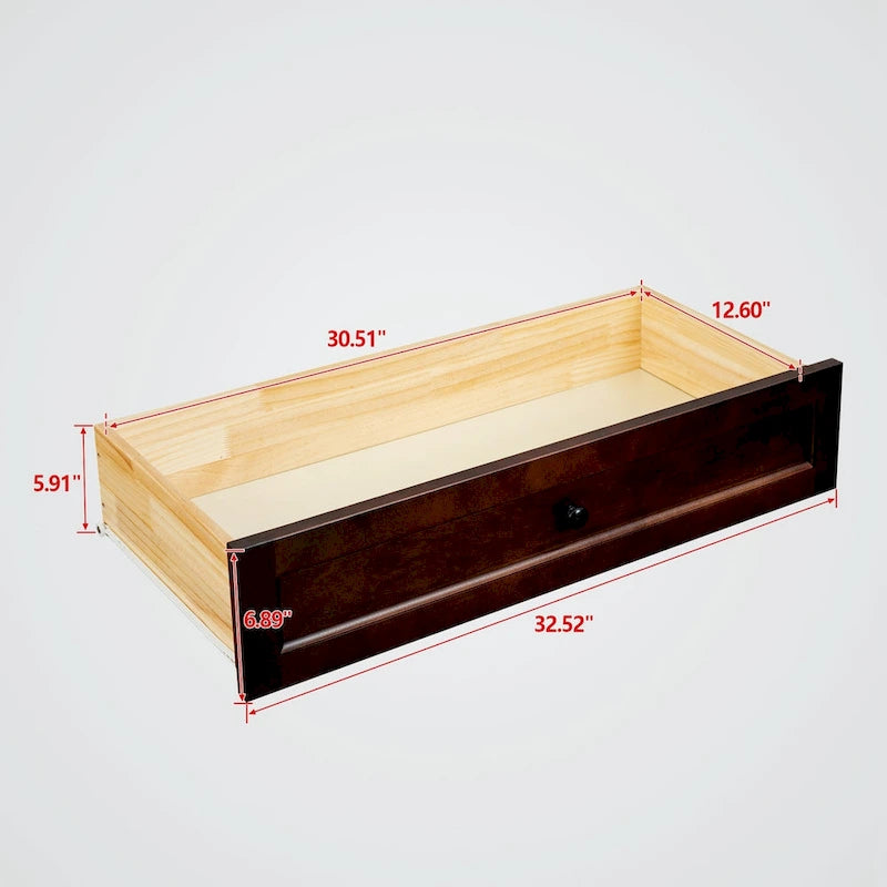 Solid Wood Spray-painted 6 Drawer Chest