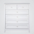 Solid Wood Spray-painted 6 Drawer Chest