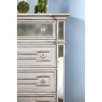 Eaen Glam Champagne Solid Wood 5-Drawer Chest