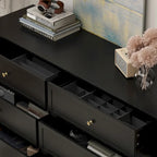 Drawer Lacquer Double Dresser Chest Organizer Bedroom Universal Design