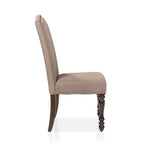 Ketz Taupe Fabric Dining Chairs (Set of 2)