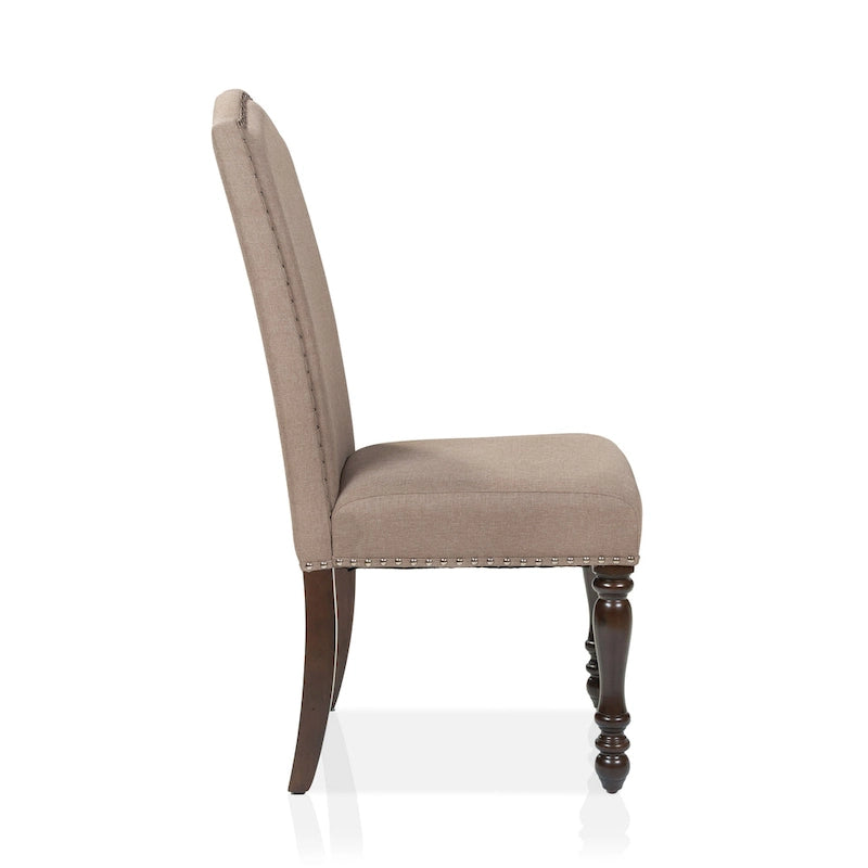 Ketz Taupe Fabric Dining Chairs (Set of 2)