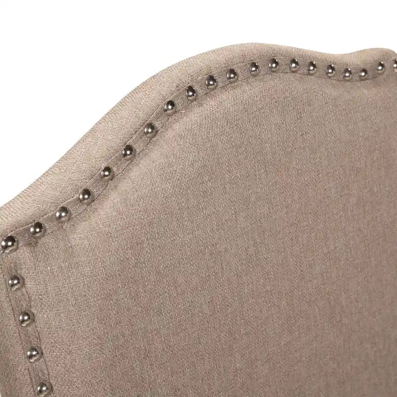 Ketz Taupe Fabric Dining Chairs (Set of 2)