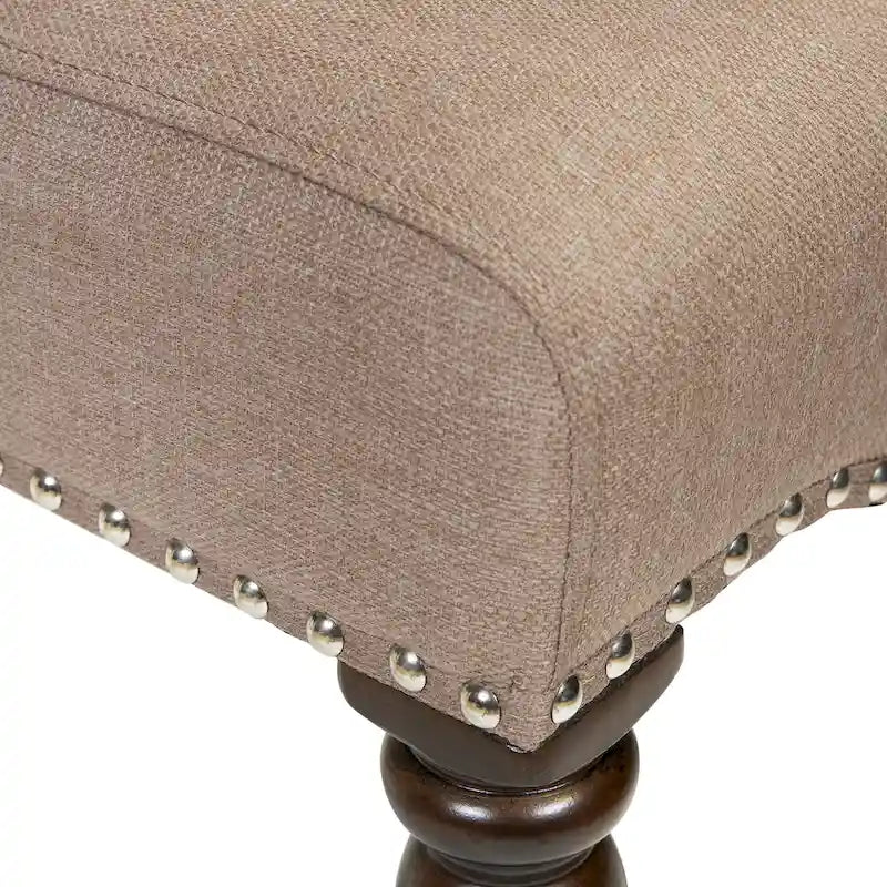 Ketz Taupe Fabric Dining Chairs (Set of 2)