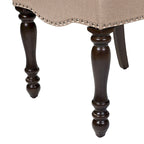 Ketz Taupe Fabric Dining Chairs (Set of 2)
