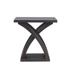 DH BASIC Transitional Distressed Grey 22-inch 1-Shelf End Table by Denhour
