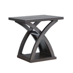 DH BASIC Transitional Distressed Grey 22-inch 1-Shelf End Table by Denhour