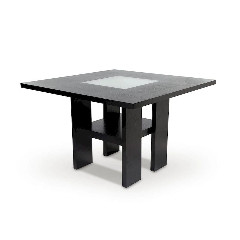 Blanton Modern Black Wood 9-Piece Counter Height Dining Set