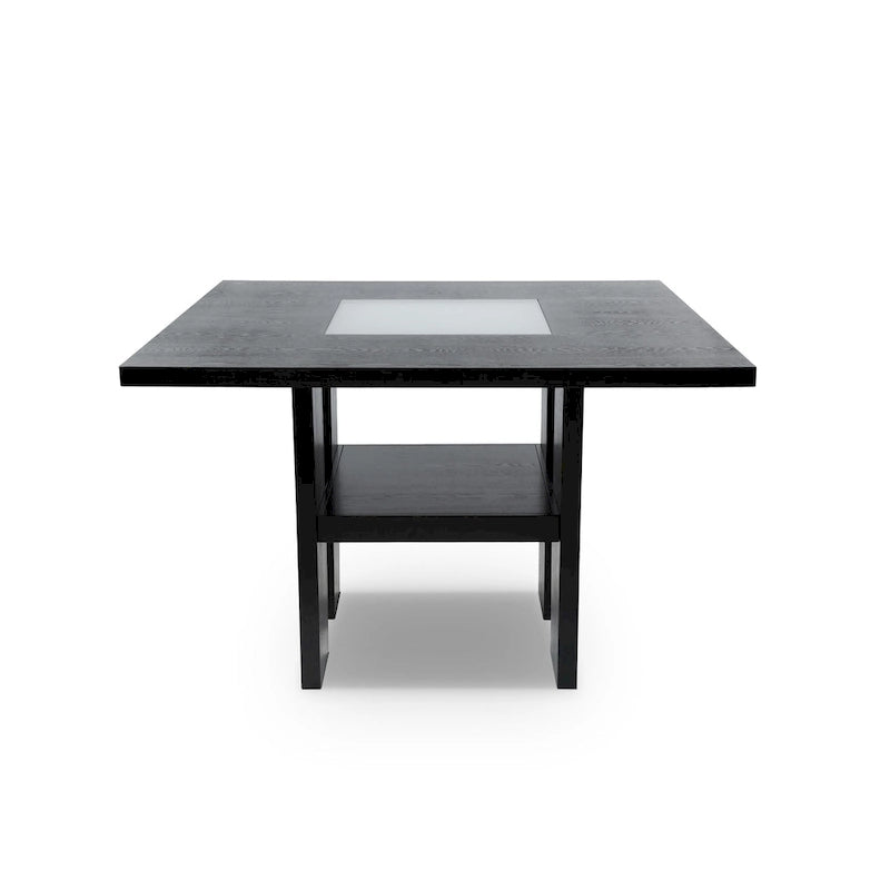 Blanton Modern Black Wood 9-Piece Counter Height Dining Set