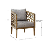 INK+IVY Crackle Accent Chair