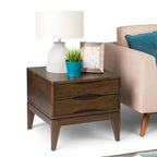WYNDENHALL Pearson SOLID HARDWOOD 22 inch Wide Square End Side Table - 22 W x 22 D x 20 H