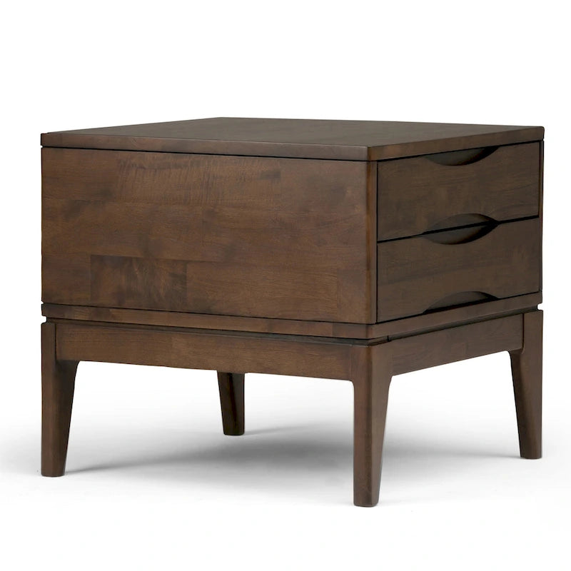 WYNDENHALL Pearson SOLID HARDWOOD 22 inch Wide Square End Side Table - 22 W x 22 D x 20 H