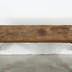 Artissance Vintage Noodle Bench with Front Panel, Weathered Natural Wood Finish (Size & Finish Vary) - 57W x 6.2L x 22H