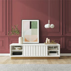 CosmoLiving by Cosmopolitan Rene Modern Scalloped TV Stand for TVs up to 65 - Up to 65