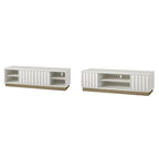 CosmoLiving by Cosmopolitan Rene Modern Scalloped TV Stand for TVs up to 65 - Up to 65