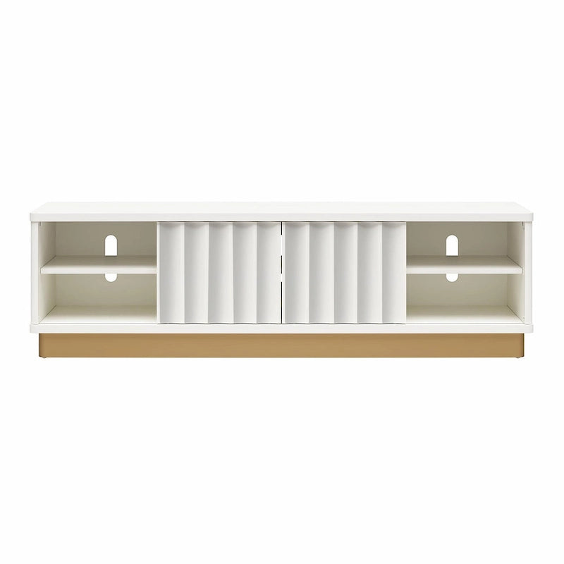 CosmoLiving by Cosmopolitan Rene Modern Scalloped TV Stand for TVs up to 65 - Up to 65