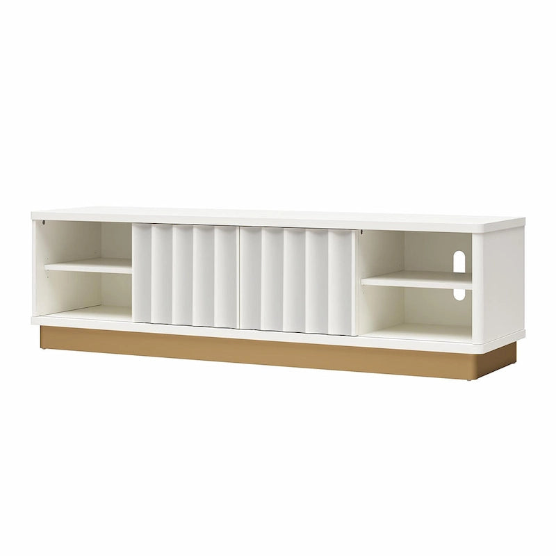 CosmoLiving by Cosmopolitan Rene Modern Scalloped TV Stand for TVs up to 65 - Up to 65