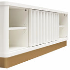 CosmoLiving by Cosmopolitan Rene Modern Scalloped TV Stand for TVs up to 65 - Up to 65
