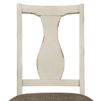 Merichleri Rustic Antique White Wood 5-Piece Counter Height Dining Set
