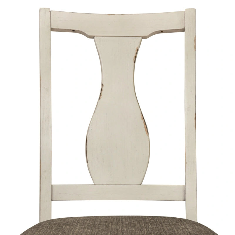 Merichleri Rustic Antique White Wood 5-Piece Counter Height Dining Set