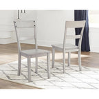 oratt Rustic Grey Wash Dining Room Chair (Set of 2)