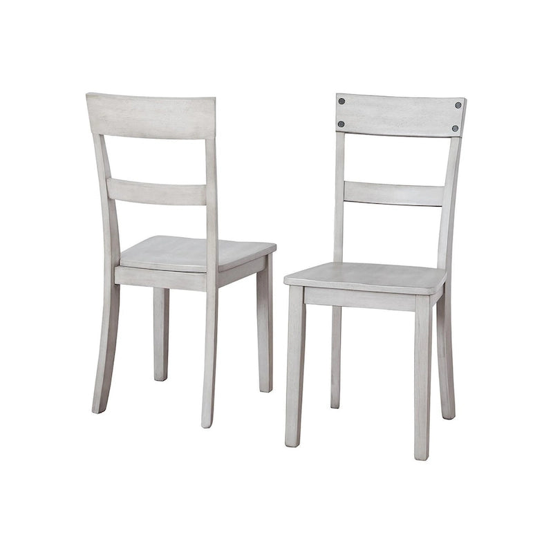 oratt Rustic Grey Wash Dining Room Chair (Set of 2)