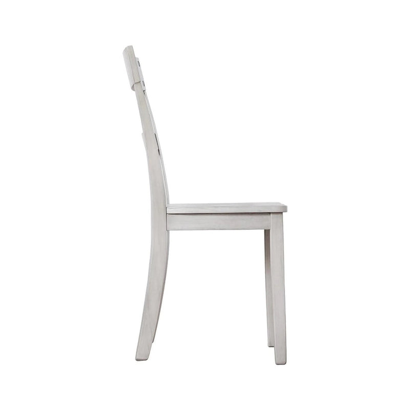 oratt Rustic Grey Wash Dining Room Chair (Set of 2)