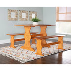 Riki Honey Pine Dining Bench