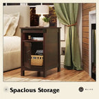 End Table with Charging Station - 13.4D x 23.4W x 23.8H