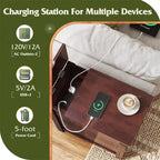 End Table with Charging Station - 13.4D x 23.4W x 23.8H