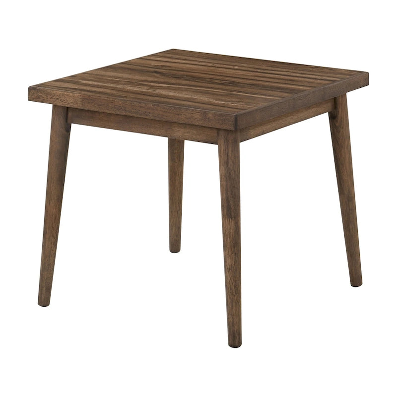 Abi Mid-Century Walnut Solid Wood 24-inch Side Table