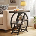 3-Tier End Table Side Table with Storage for Living Room