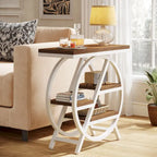 3-Tier End Table Side Table with Storage for Living Room