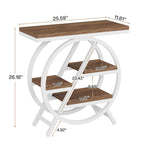 3-Tier End Table Side Table with Storage for Living Room