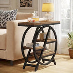 3-Tier End Table Side Table with Storage for Living Room