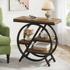 3-Tier End Table Side Table with Storage for Living Room