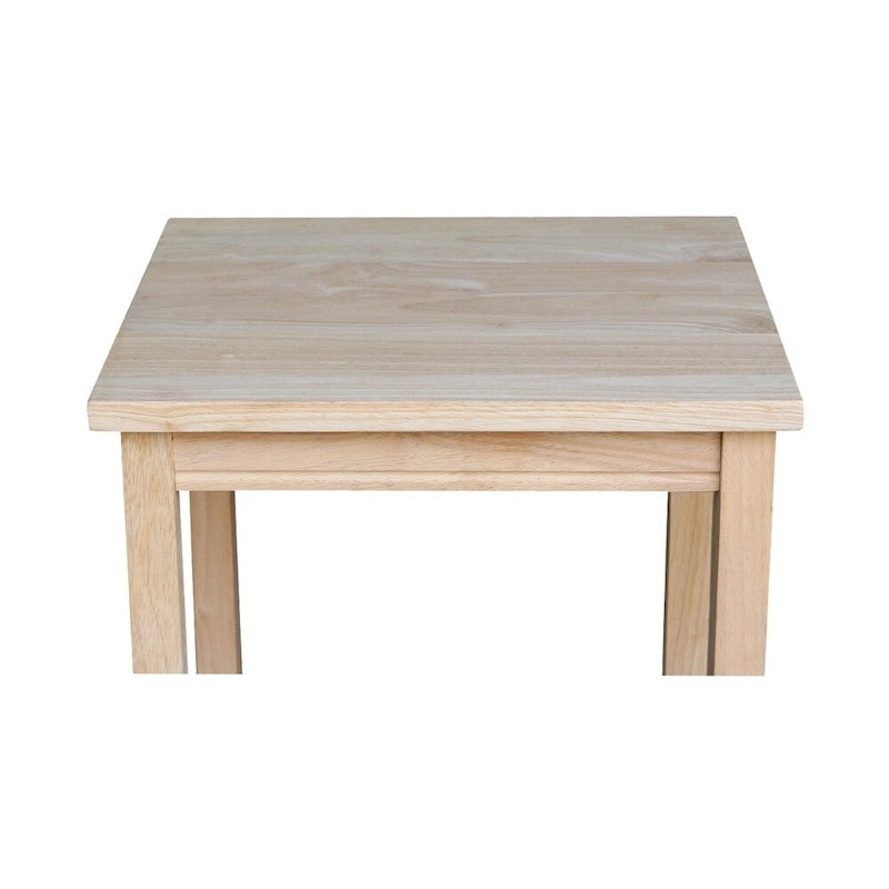 The Gray Barn Moonshine Unfinished Accent Table