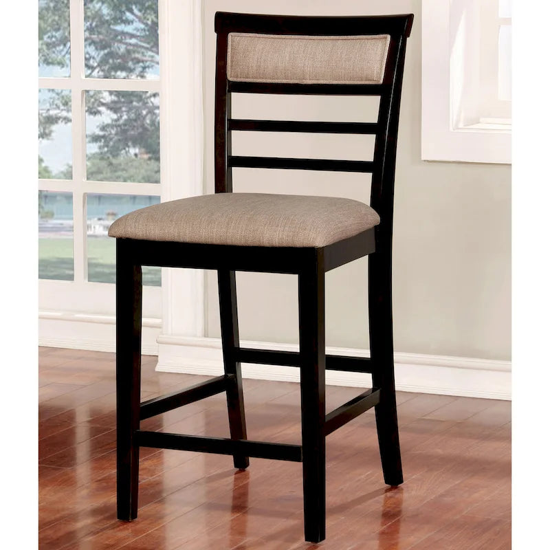 Yevana Contemporary Solid Wood 5-Piece Counter Height Dining Set