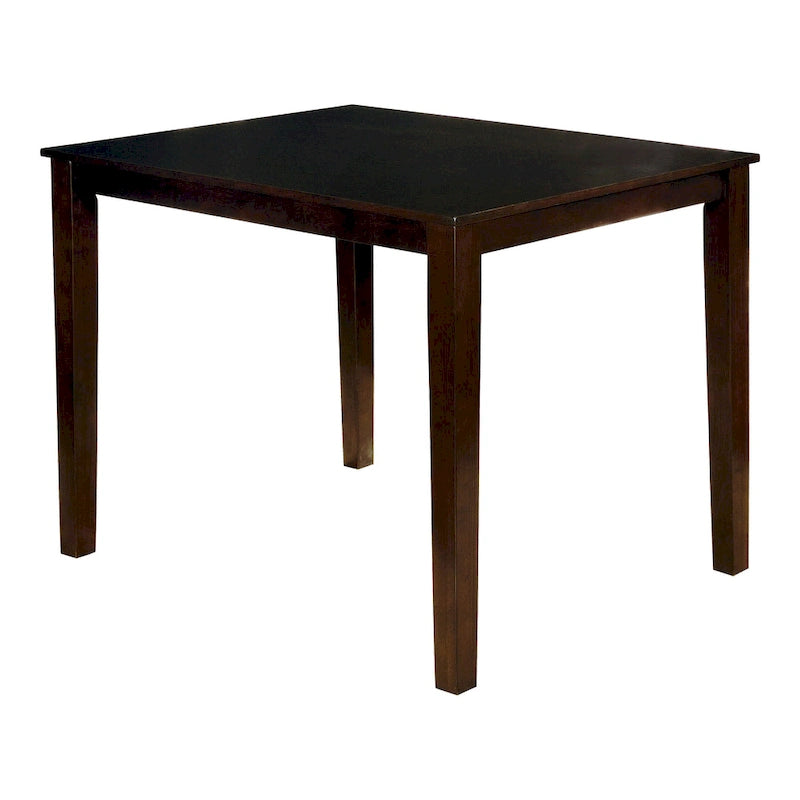 Yevana Contemporary Solid Wood 5-Piece Counter Height Dining Set