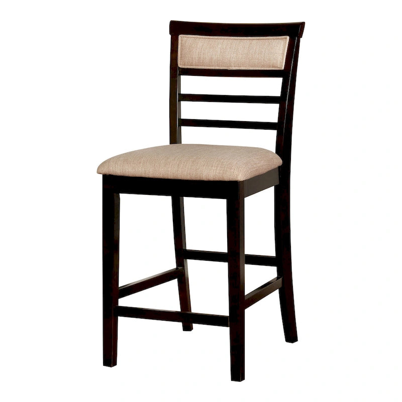 Yevana Contemporary Solid Wood 5-Piece Counter Height Dining Set