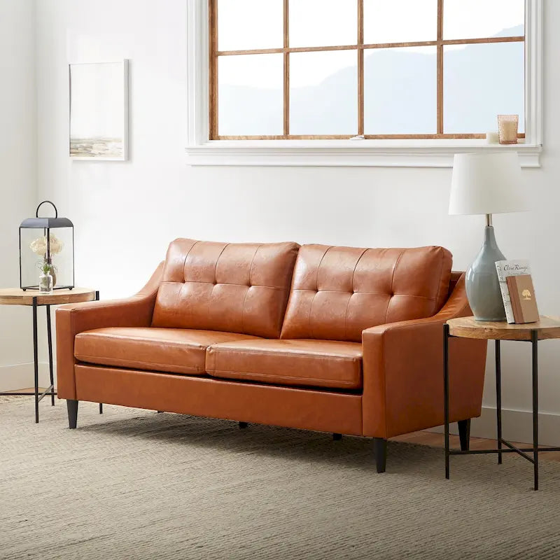 Ellen 75 Upholstered Scooped Arm Sofa