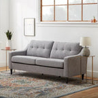 Ellen 75 Upholstered Scooped Arm Sofa
