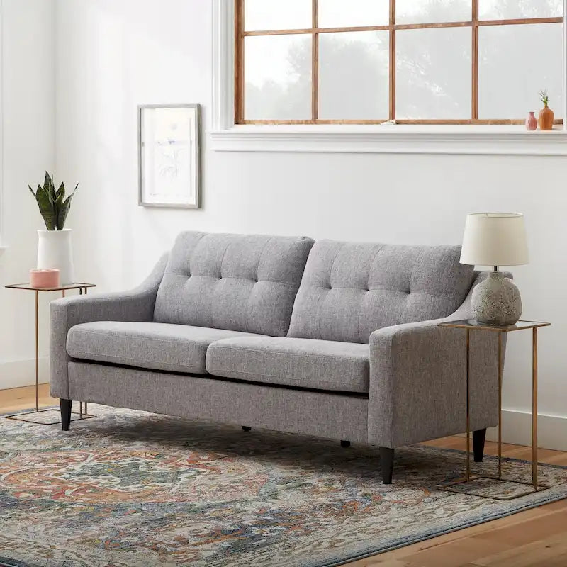 Ellen 75 Upholstered Scooped Arm Sofa