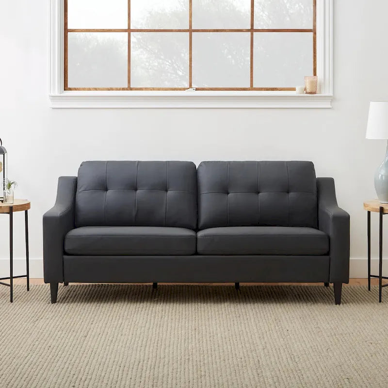 Ellen 75 Upholstered Scooped Arm Sofa