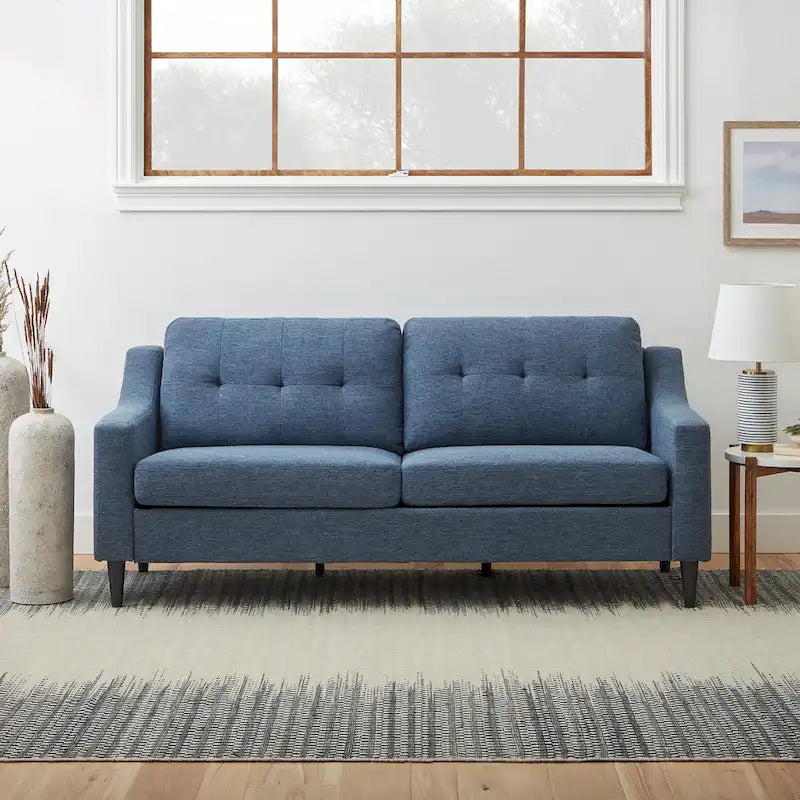 Ellen 75 Upholstered Scooped Arm Sofa